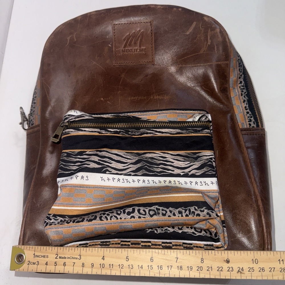 Aztec cowhide leather‎ Backpack - Picture 15 of 15